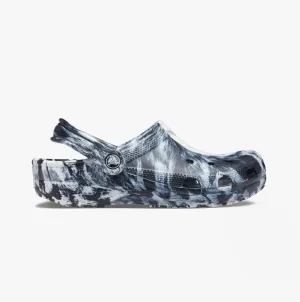 206867-103 CLASSIC MARBLED Unisex Clogs White/Black