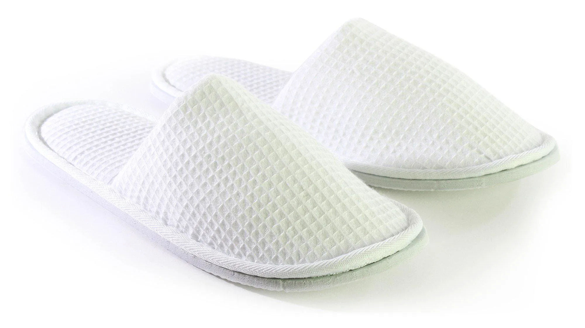Adult Closed Toe Waffle Slippers, Soft & Breathable, Comfort & Non-Slip