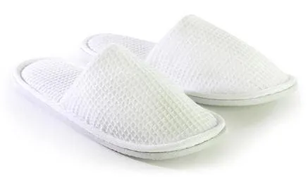 Adult Closed Toe Waffle Slippers, Soft & Breathable, Comfort & Non-Slip