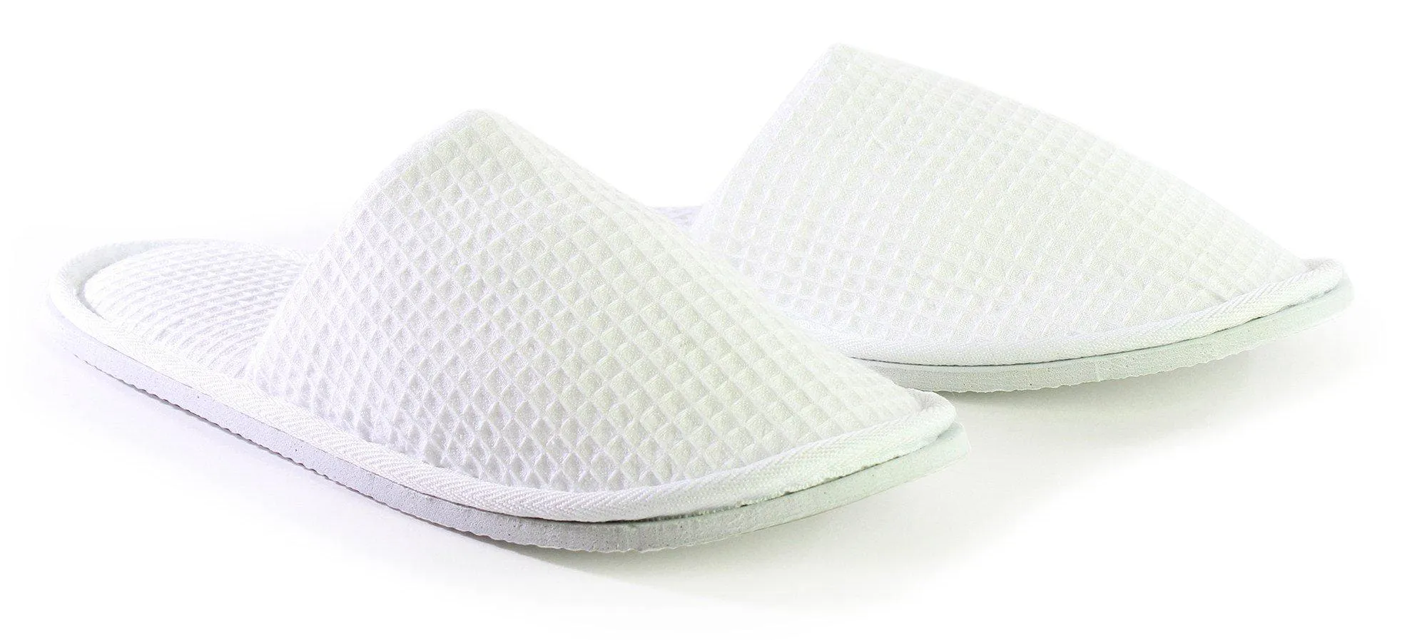 Adult Closed Toe Waffle Slippers, Soft & Breathable, Comfort & Non-Slip