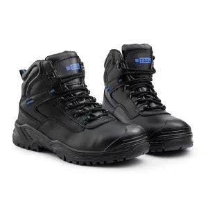 Black Hammer Mens Work Boots Lightweight - Steel Toe Safety Shoes with Non-Slip Outsoles, Comfort for Any Job 6600