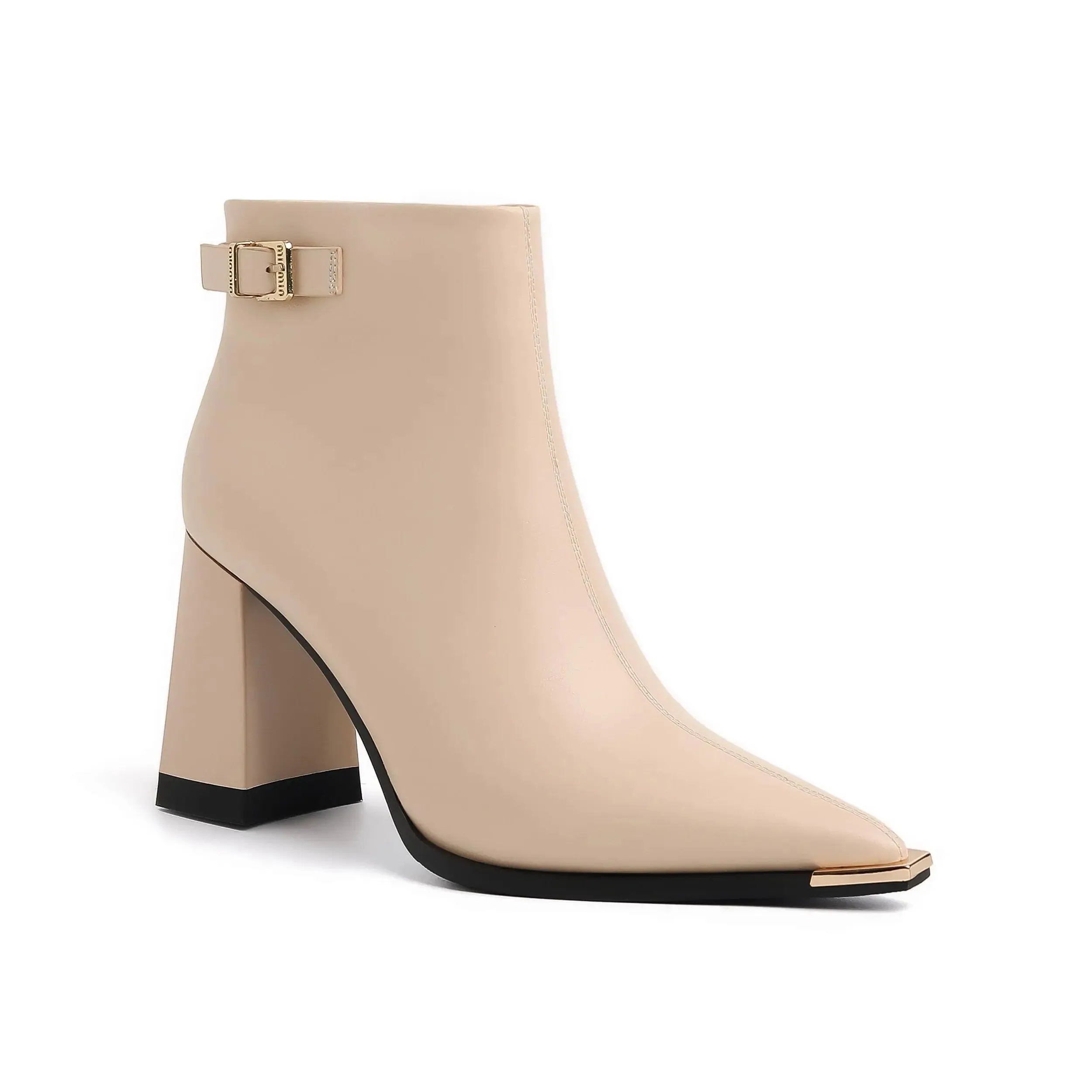 Kiara Matt Leather Ankle Boots