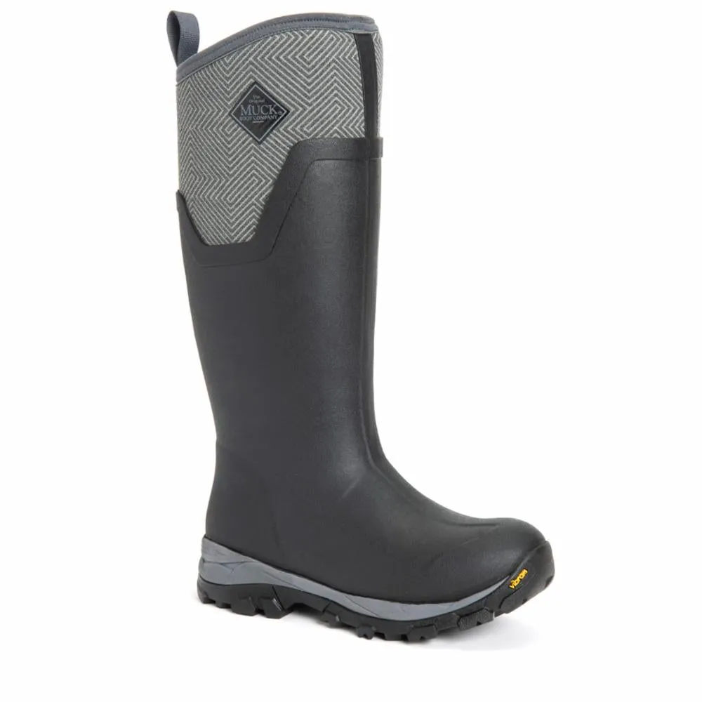 Muck Footwear Women ARCTIC ICE VIBRAM ARCTIC GRIP ALL TERRAIN BLACK/GREYGEOMETRIC