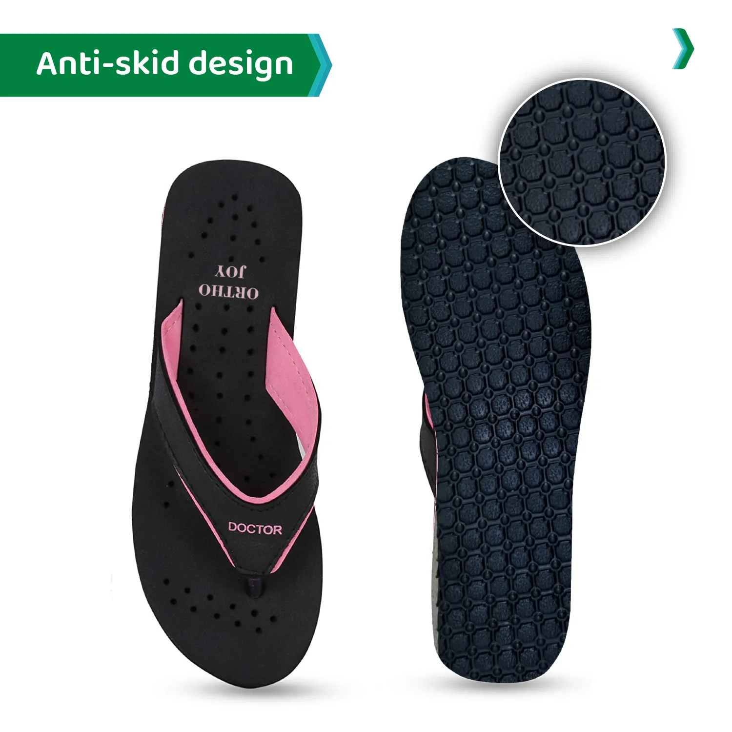 ORTHO JOY Doctor Orthopedic Soft Slippers For Ladies