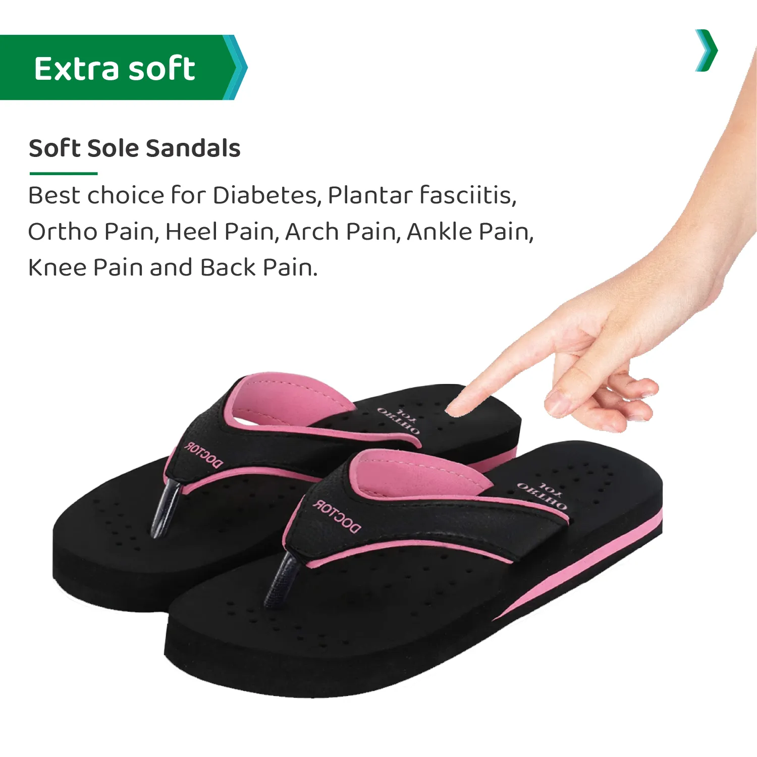 ORTHO JOY Doctor Orthopedic Soft Slippers For Ladies