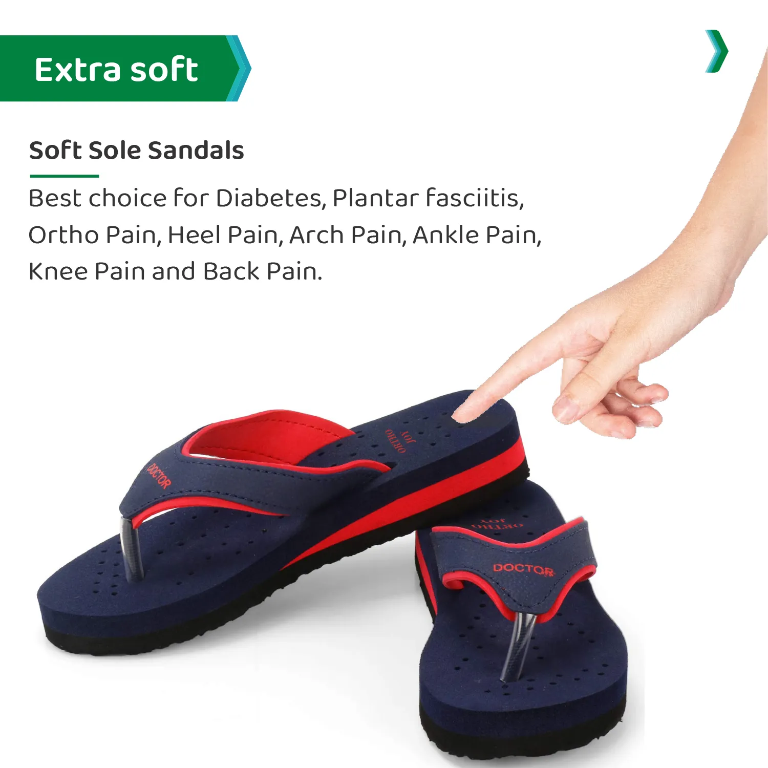 ORTHO JOY Doctor Orthopedic Soft Slippers For Ladies