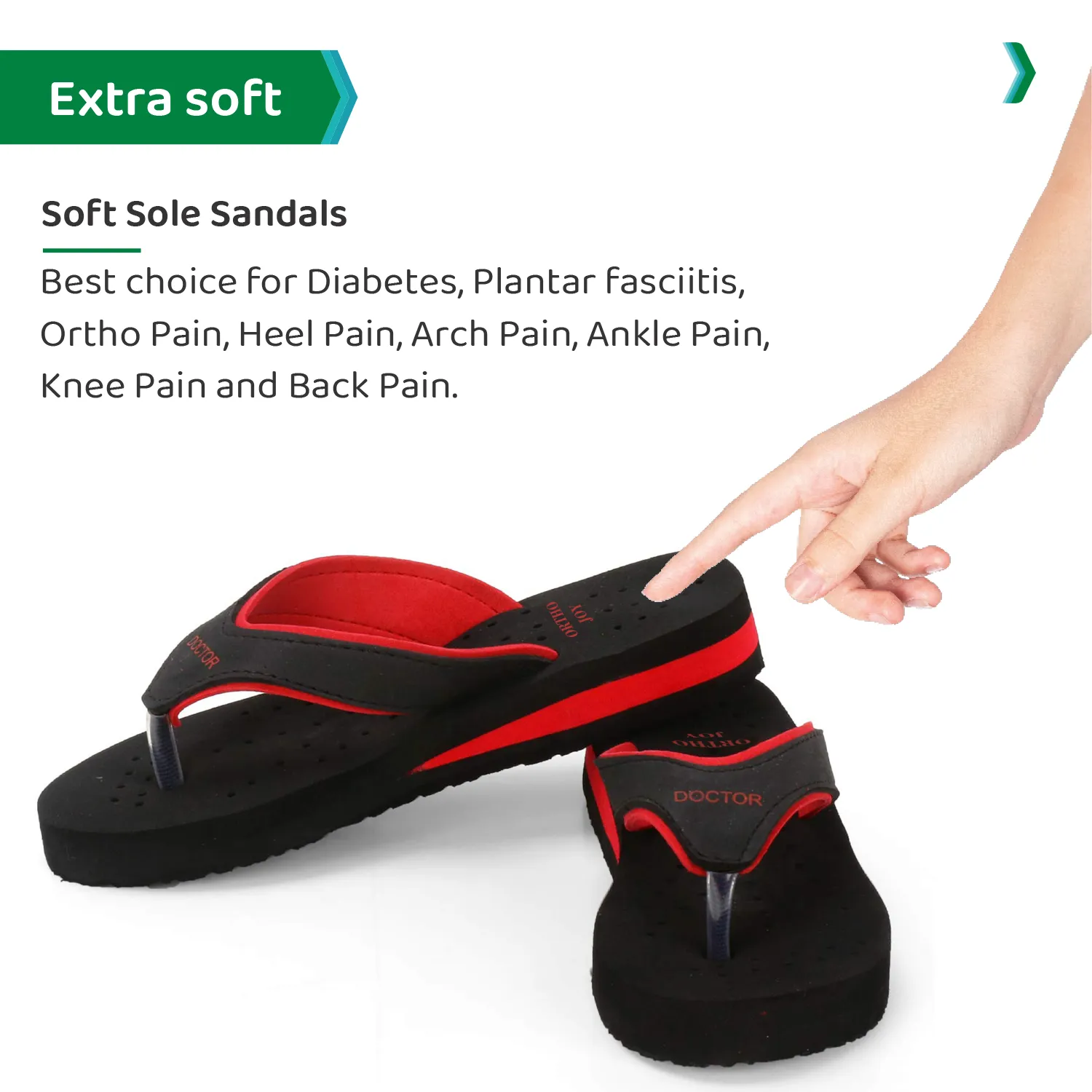 ORTHO JOY Doctor Orthopedic Soft Slippers For Ladies