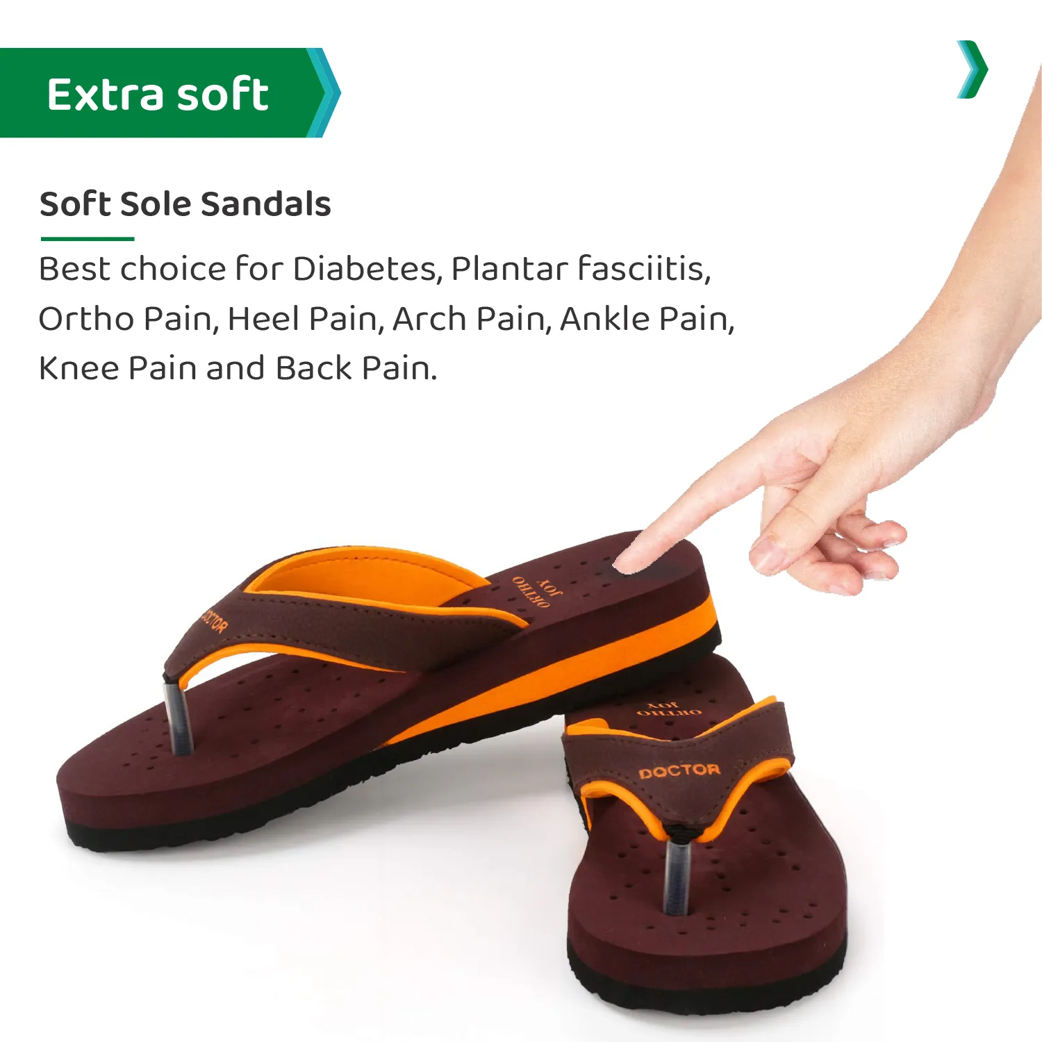 ORTHO JOY Doctor Orthopedic Soft Slippers For Ladies