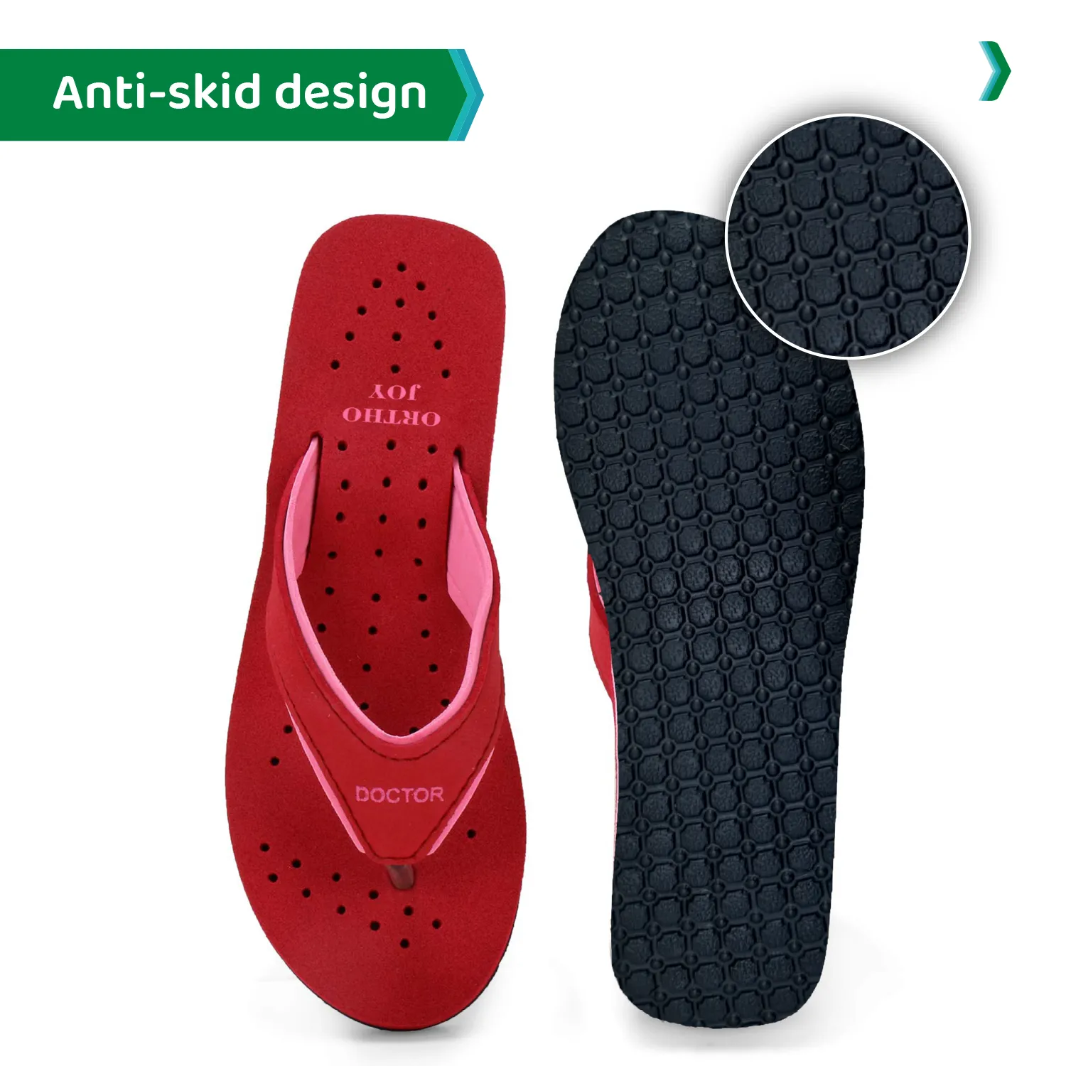 ORTHO JOY Doctor Orthopedic Soft Slippers For Ladies
