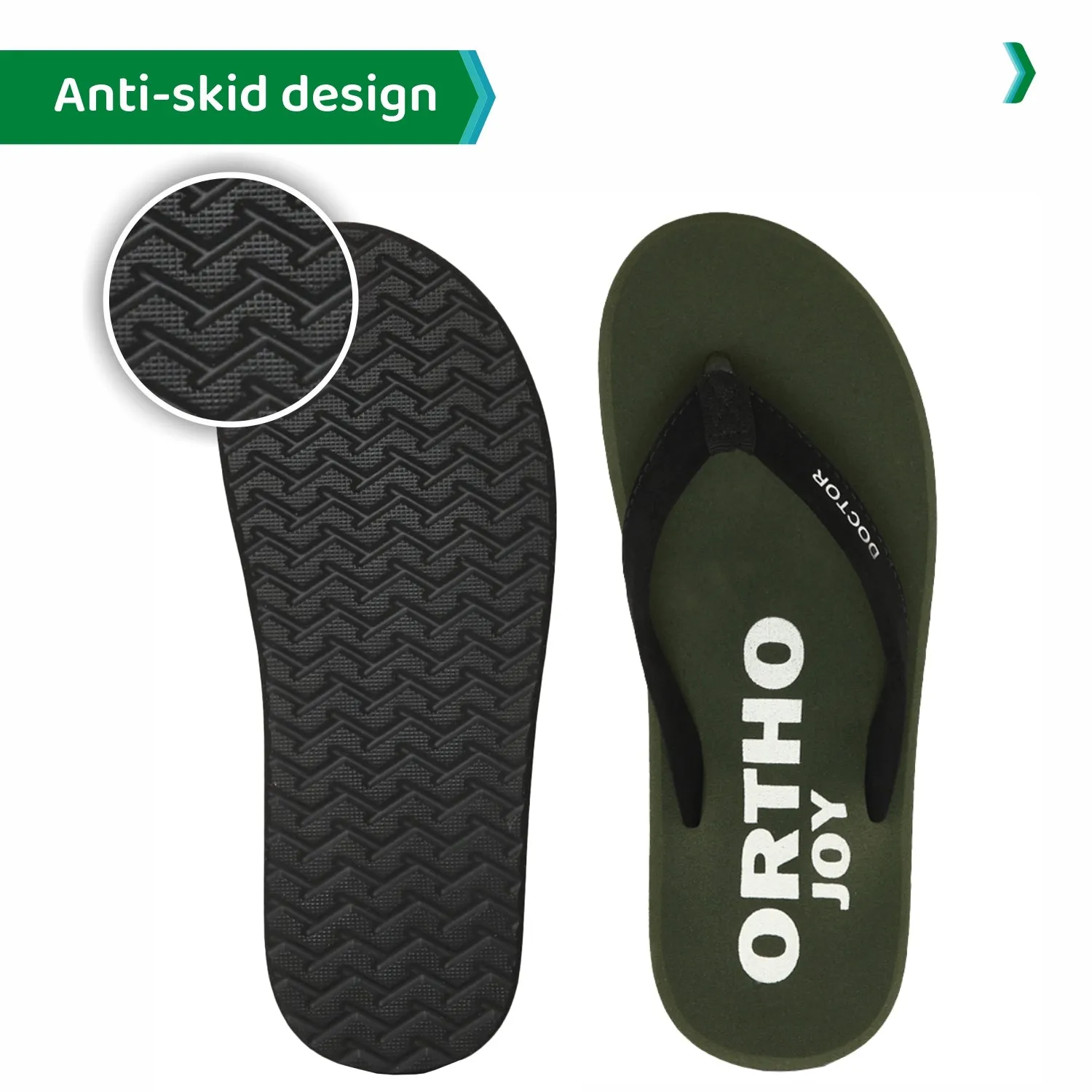 ORTHOJOY Diabetic Super Fit Doctor Slipper for men