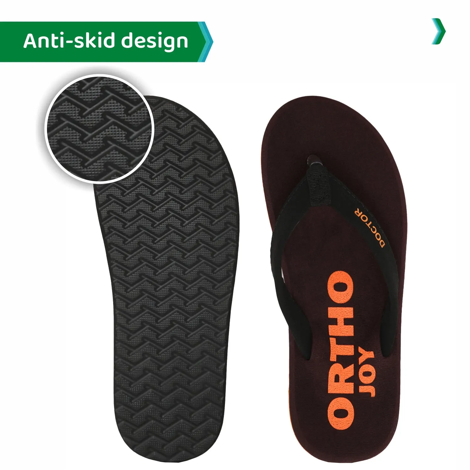 ORTHOJOY Diabetic Super Fit Doctor Slipper for men