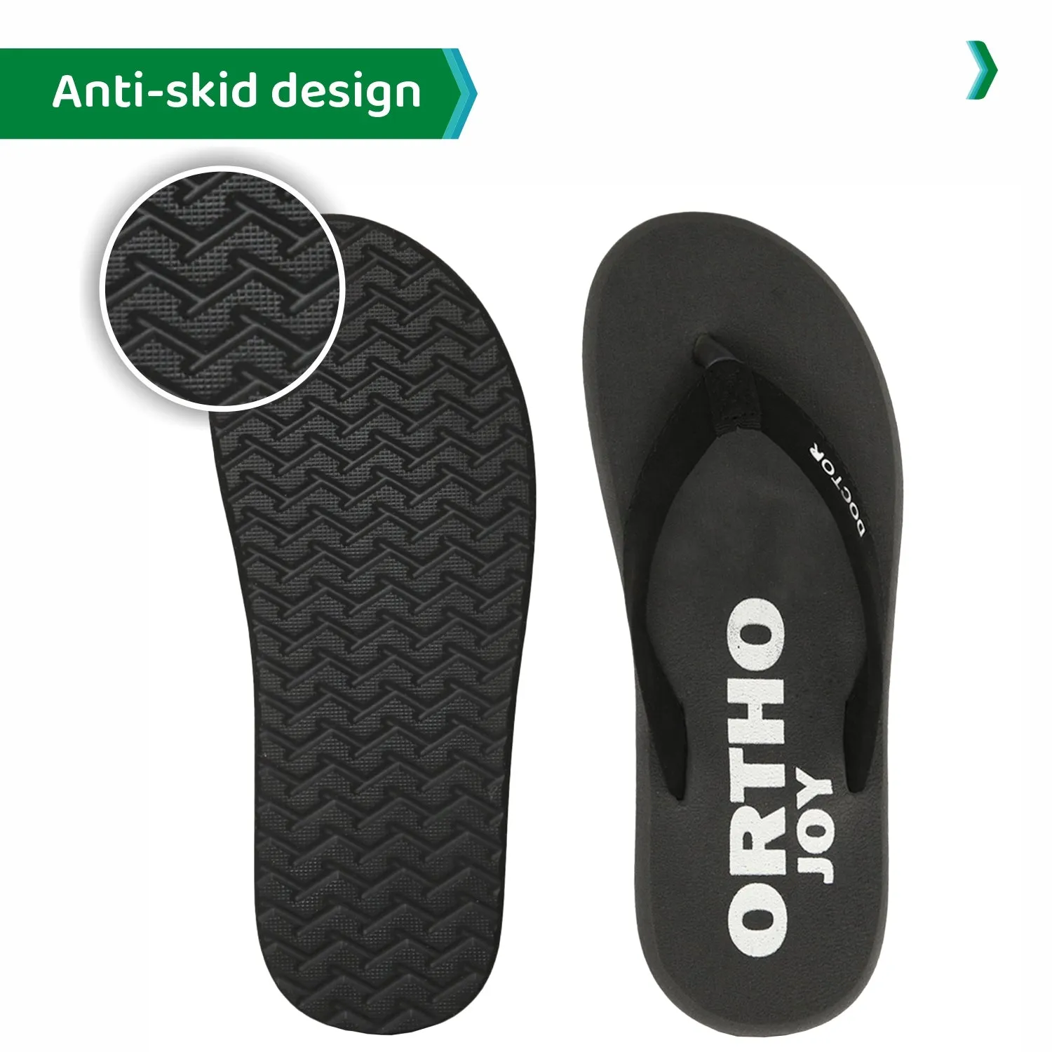 ORTHOJOY Diabetic Super Fit Doctor Slipper for men