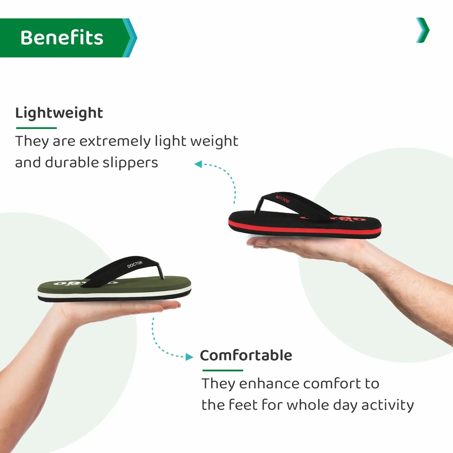 ORTHOJOY Diabetic Super Fit Doctor Slipper for men