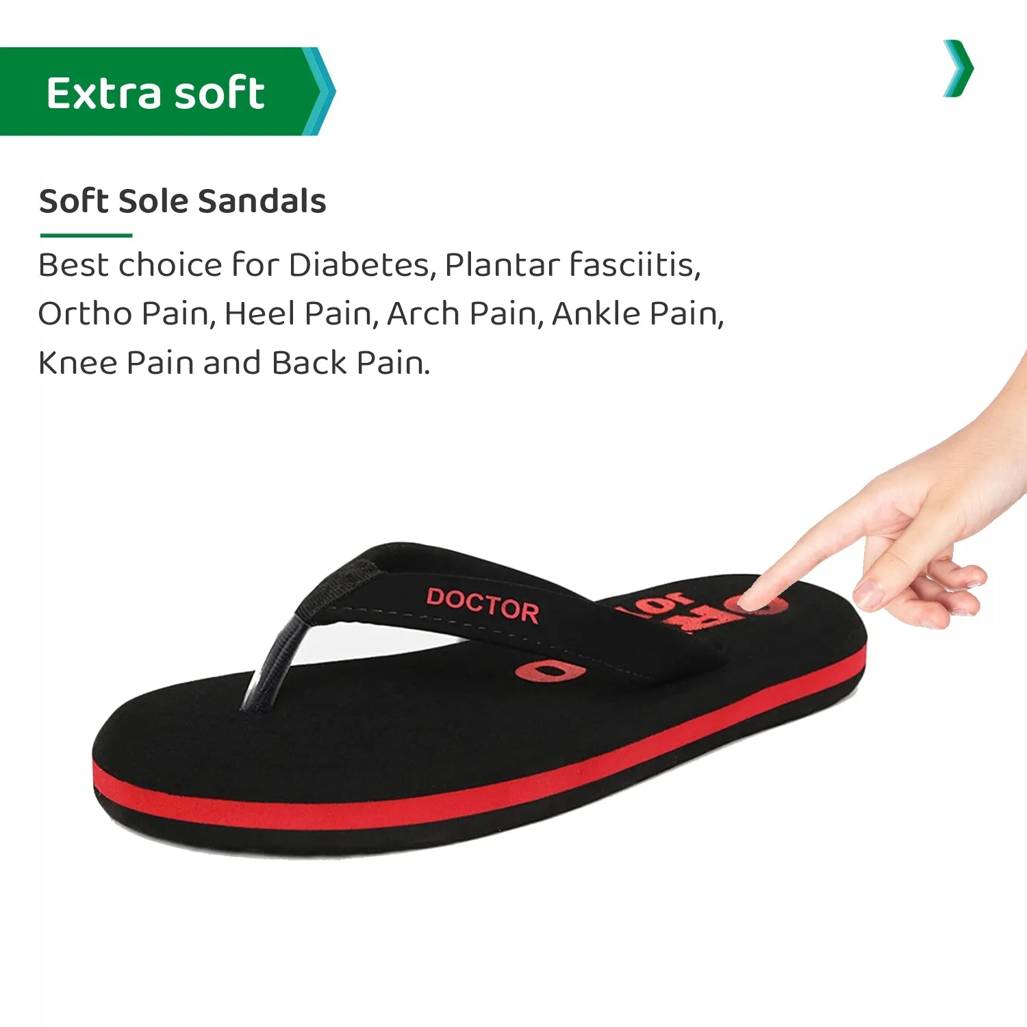 ORTHOJOY Diabetic Super Fit Doctor Slipper for men