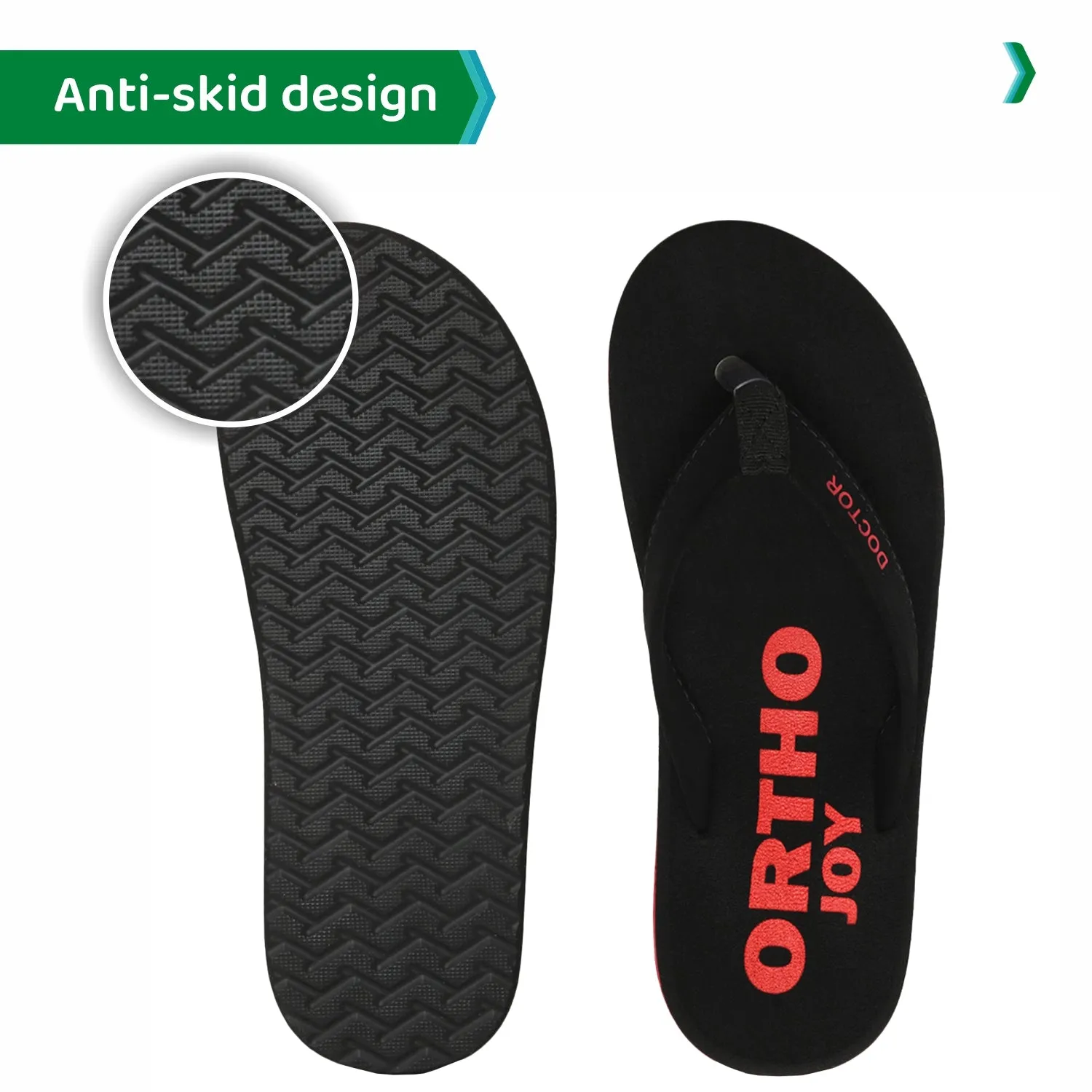 ORTHOJOY Diabetic Super Fit Doctor Slipper for men