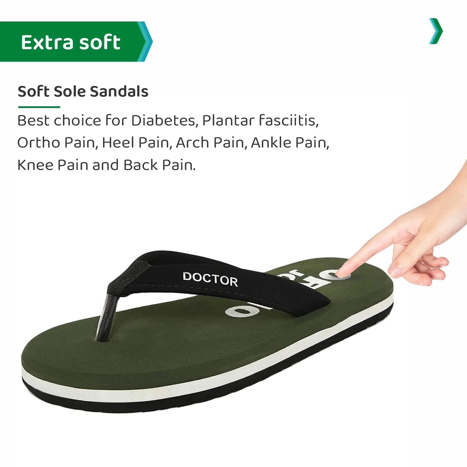 ORTHOJOY Diabetic Super Fit Doctor Slipper for men