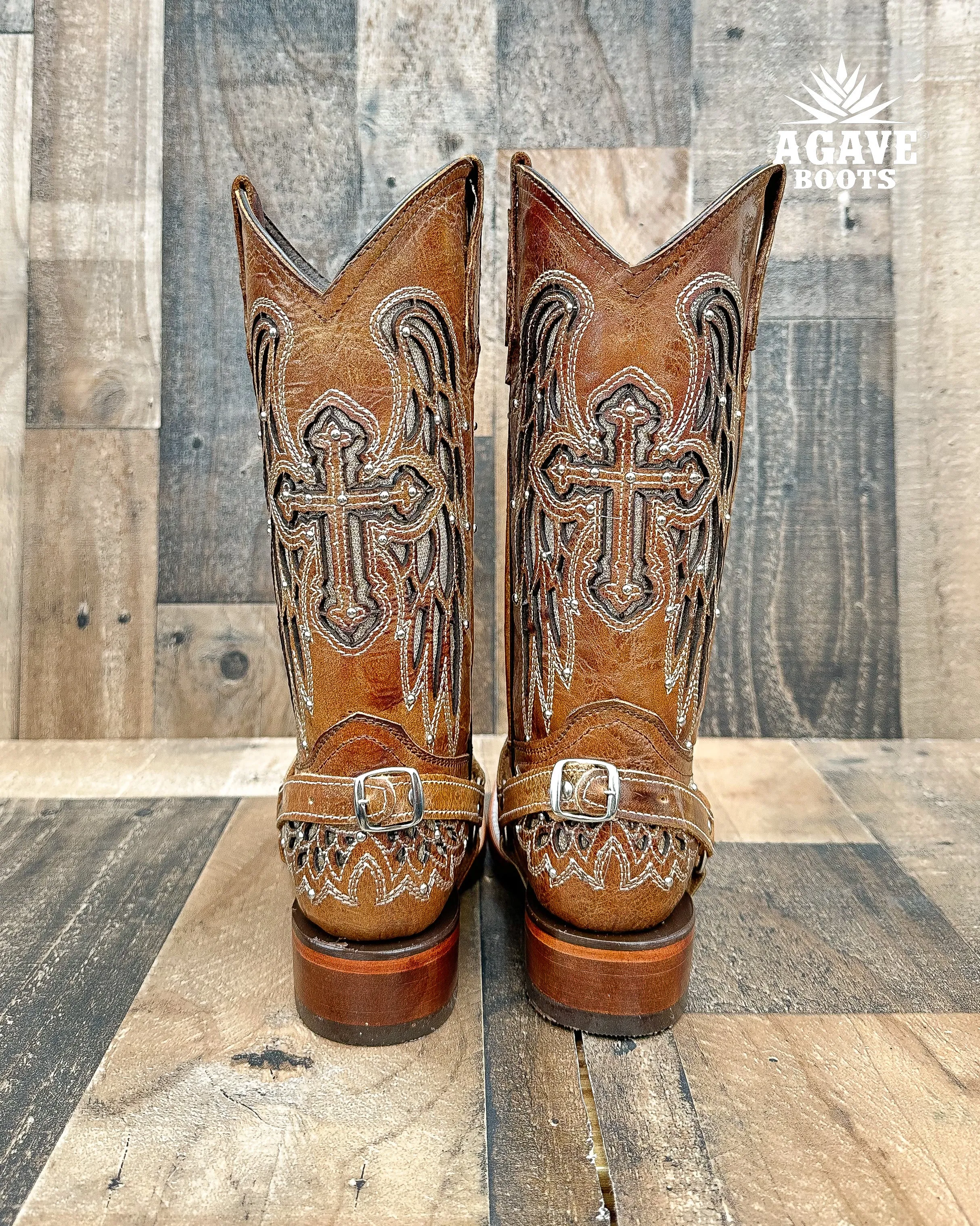 "ALAS" BROWN | WOMEN SQUARE TOE BOOTS