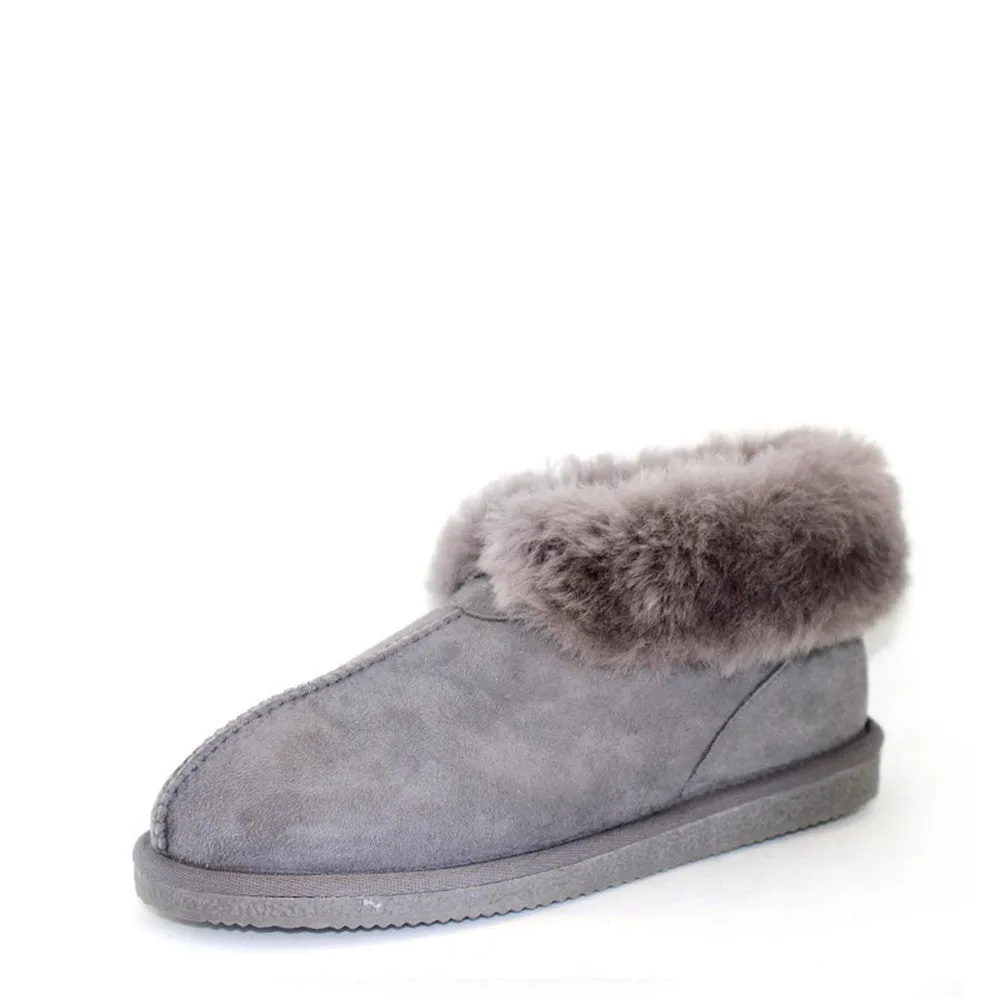 Sheepskin Ugg Slippers - Grey