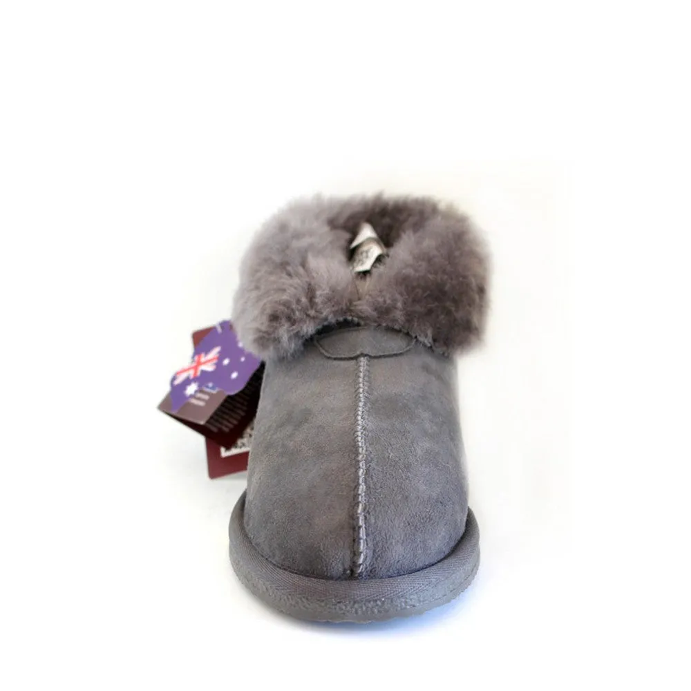 Sheepskin Ugg Slippers - Grey