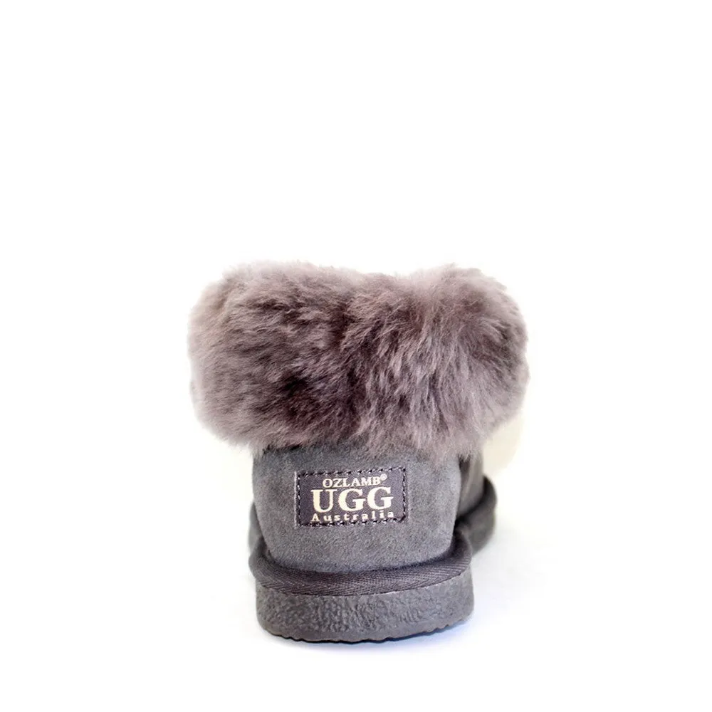 Sheepskin Ugg Slippers - Grey