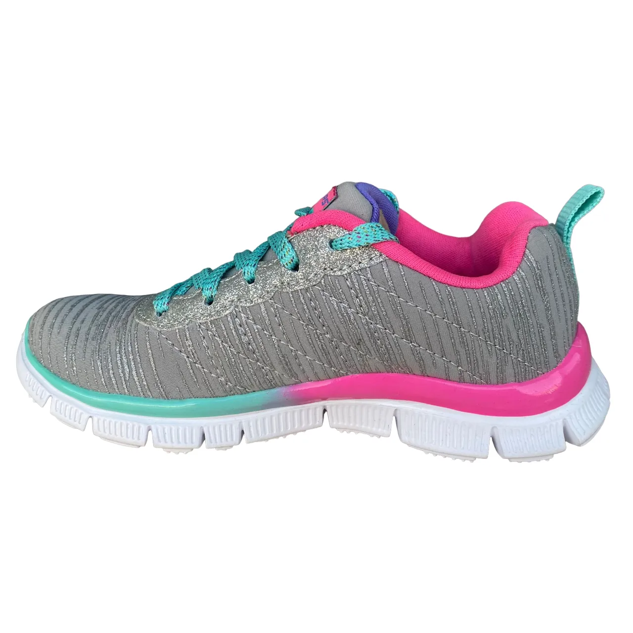 Skechers scarpa da ginnastica da bambina Appeal Glitter Rush 81834L GYMT grigio