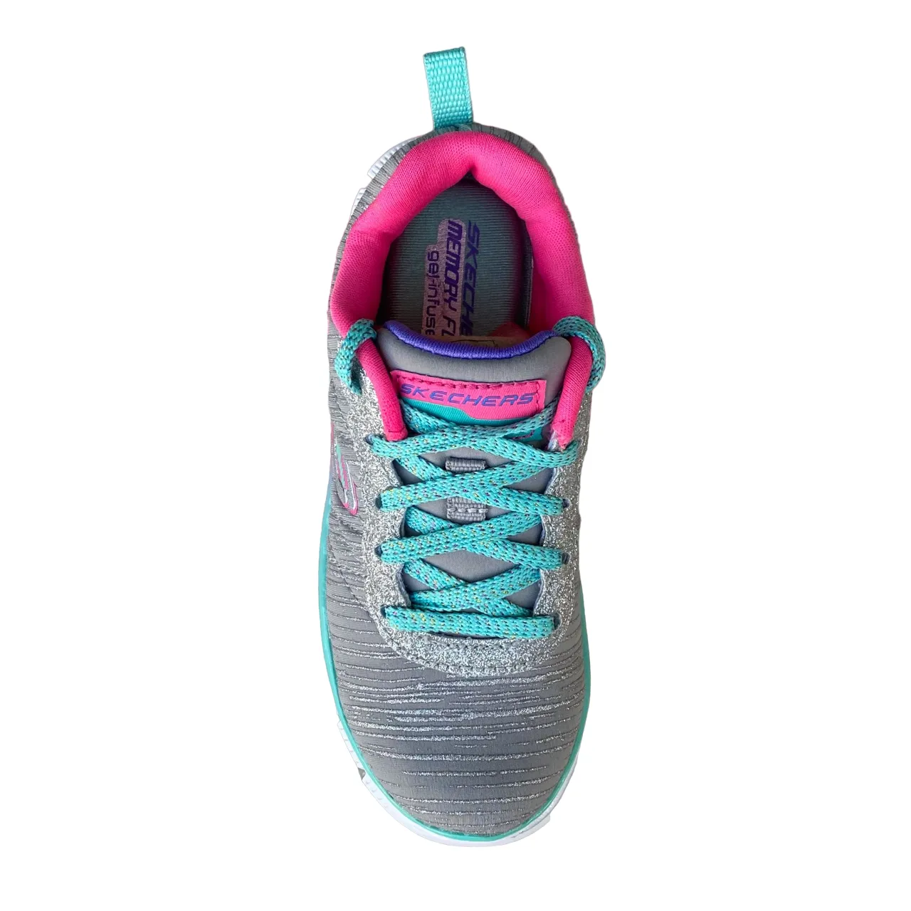 Skechers scarpa da ginnastica da bambina Appeal Glitter Rush 81834L GYMT grigio