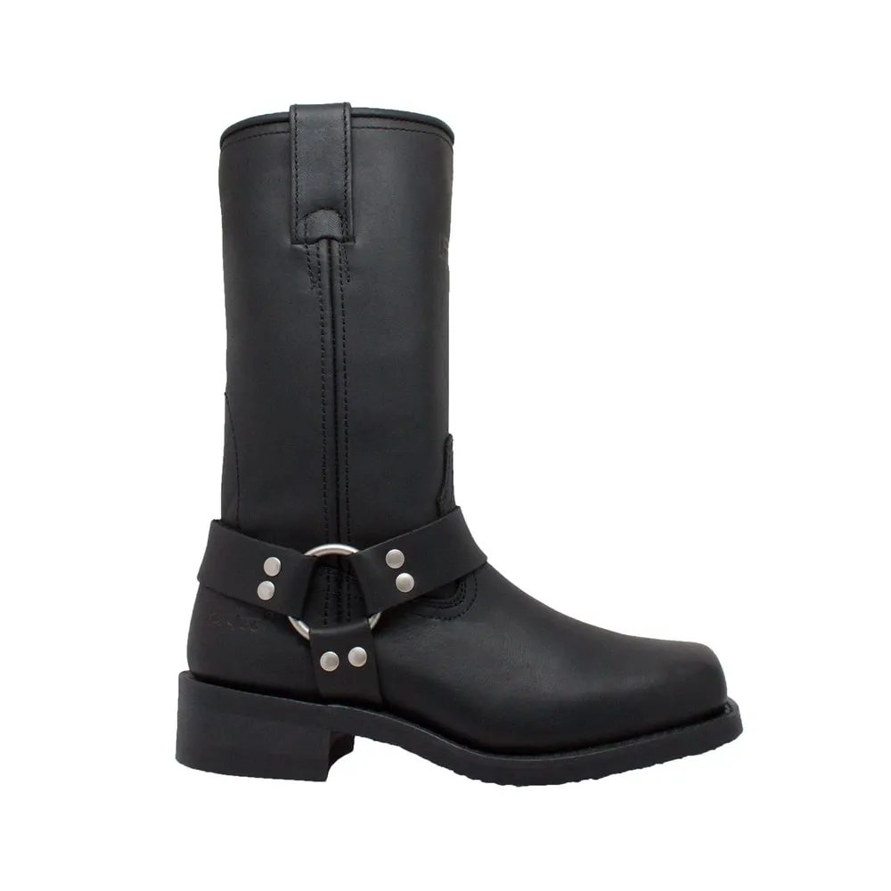 Women's Black Harness Boots