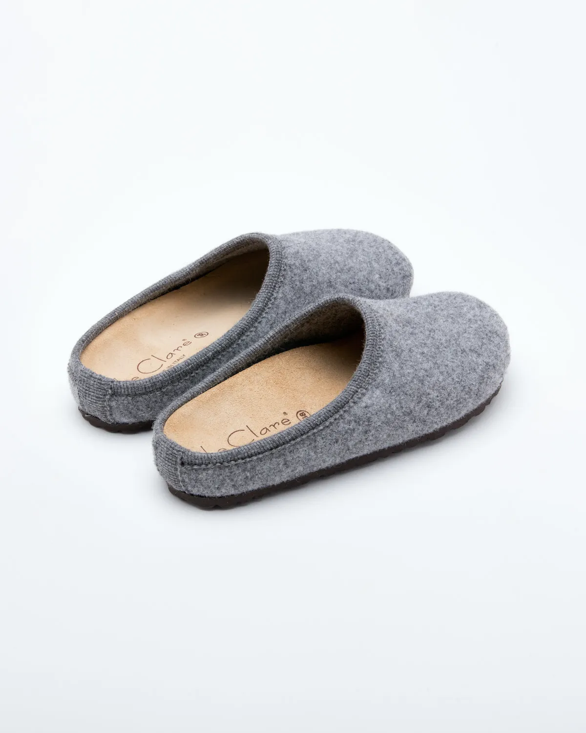 Women's Nebraska Wool Clogs Medium Grey